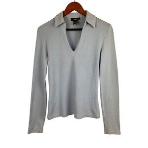 Express Light purple V-Neck Long Sleeve Sweater M